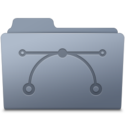 Vector Folder Graphite Icon 256x256 png